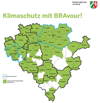 Klimaschutz mit BRAvour - Karte der Teilnehmer