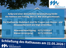 Geänderte Öffnungszeiten