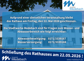 Geänderte Öffnungszeiten