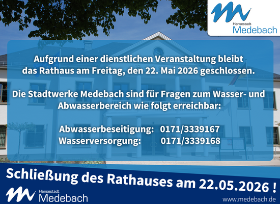 Geänderte Öffnungszeiten