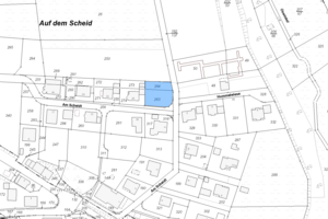 Lageplan Parzelle 263/264 - Am Scheid 18, 59964 Medebach-Dreislar