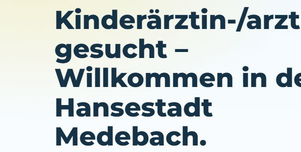 Kinderarzt gesucht