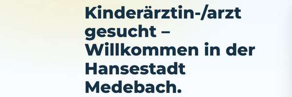 Kinderarzt gesucht