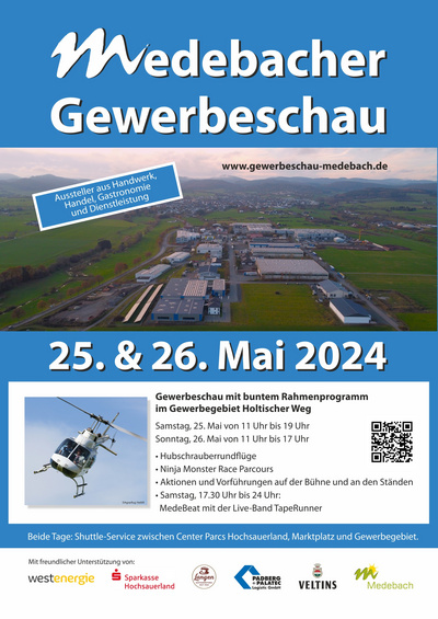 Plakat Gewerbeschau Medebach 2024