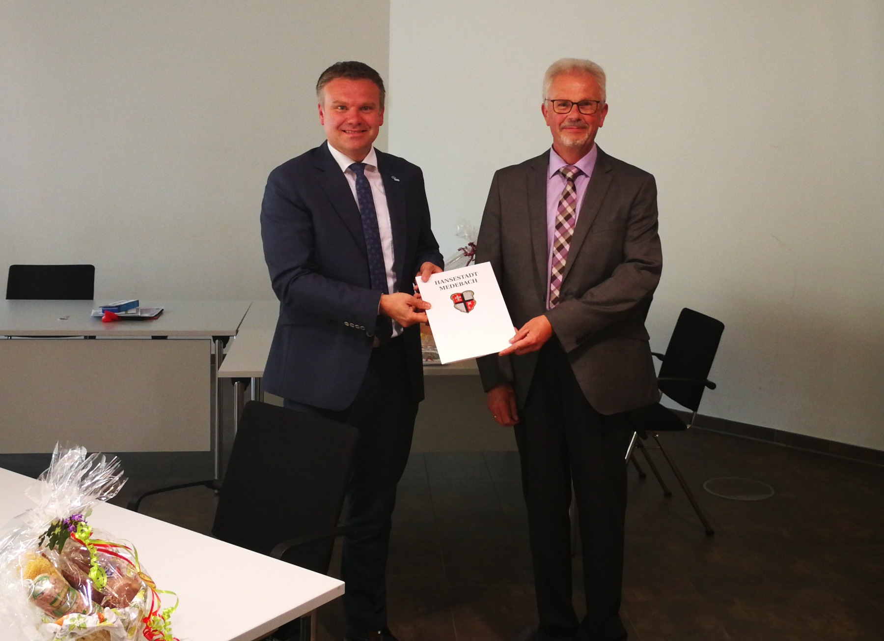 Bürgermeister Grosche zusammen mit Martin Wasmuth