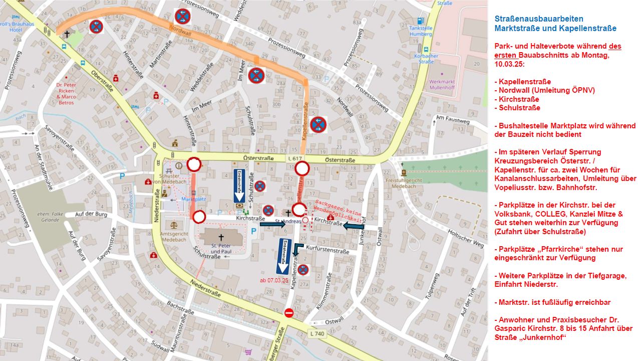 Plan Straßenbau