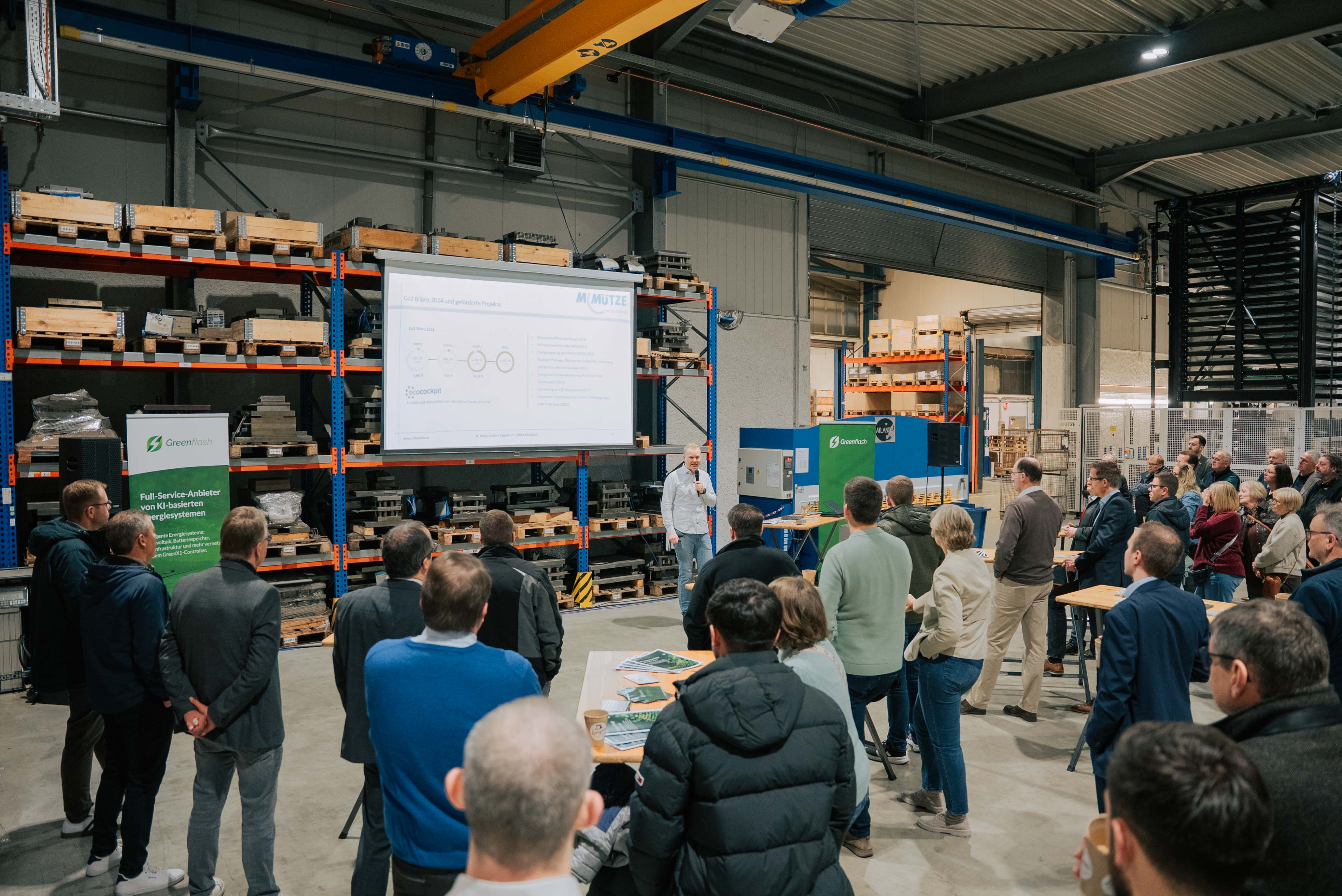 Unternehmerfrühstück 2025 bei der Firma Mütze in Oberschledorn, Foto: Greenflash