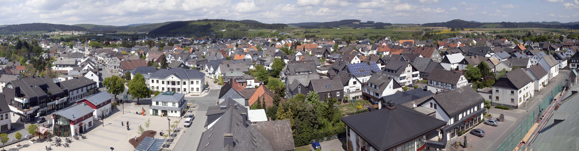 Panorama / Luftbild von Medebach